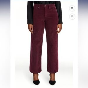 Time and Tru Women's Velvet Wide Leg Pants, 32" Inseam, Size 4